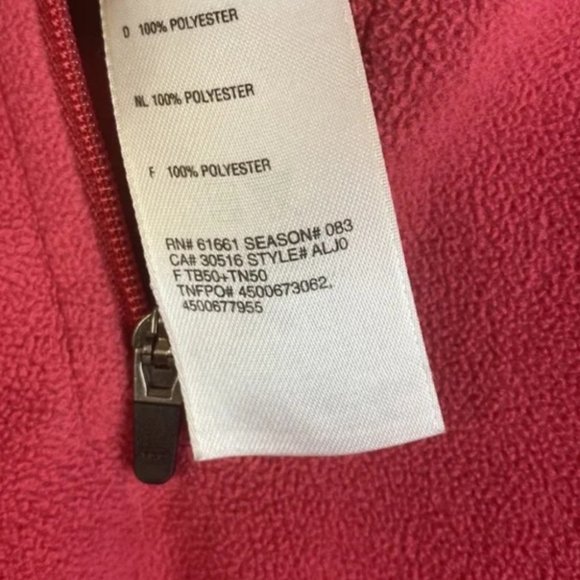 The North Face Hot Pink TKA Glacier ¼ Zip fleece  Large L - Picture 7 of 9